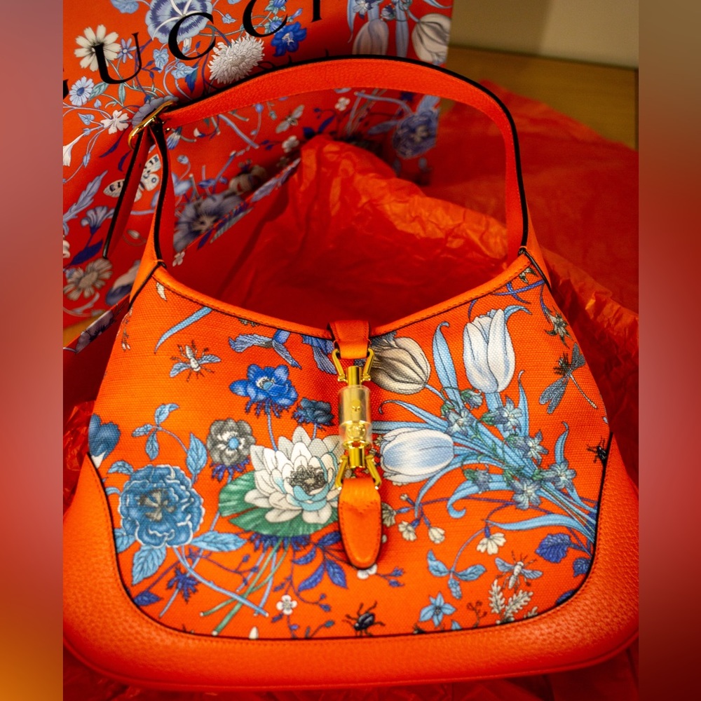 NWT GUCCI LIMITED EDITION JACKIE FLORA JAPANESE COLLECTION MD HOBO VERY RARE